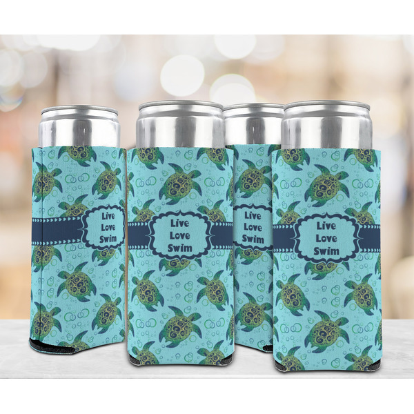 Sea Turtles 12oz Tall Can Sleeve - Set of 4 - LIFESTYLE