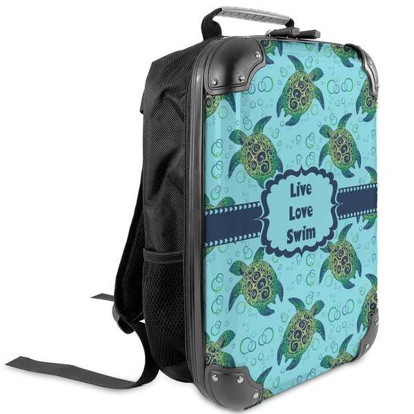 Custom Sea Turtles Kids Hard Shell Backpack