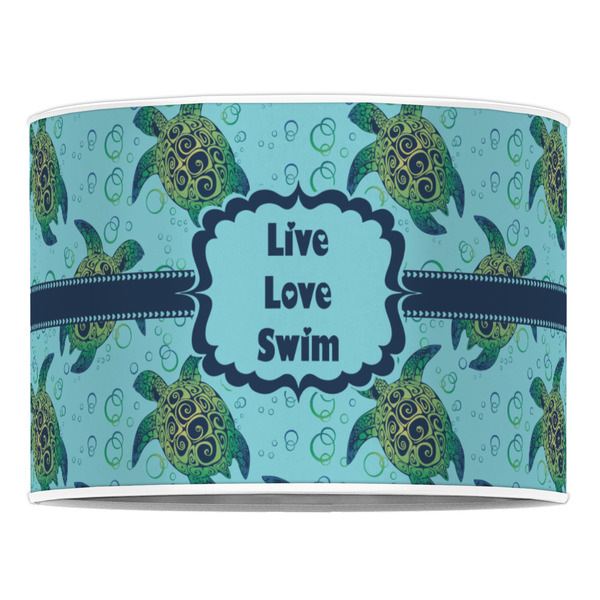 Sea Turtles 16" Drum Lampshade - FRONT (Poly Film)