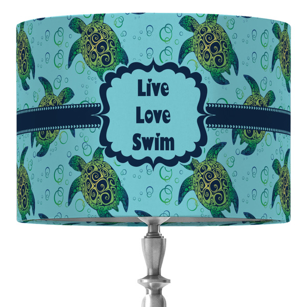 Custom Sea Turtles 16" Drum Lamp Shade - Fabric