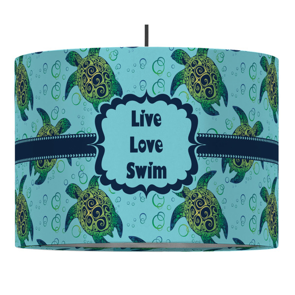 Sea Turtles 16" Drum Lampshade - PENDANT (Fabric)