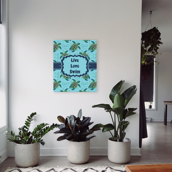 Sea Turtles 20x24 - Canvas Print - In Context