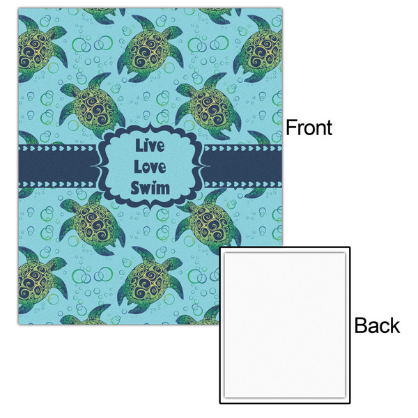 Sea Turtles 20x24 - Matte Poster - Front & Back