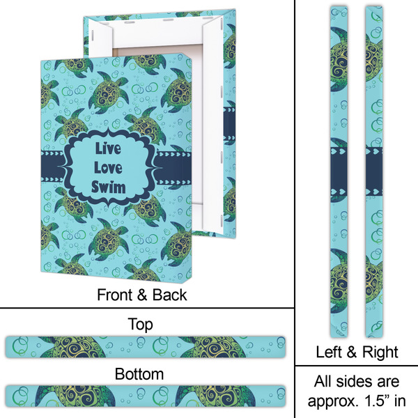 Sea Turtles 20x30 - Canvas Print - Approval