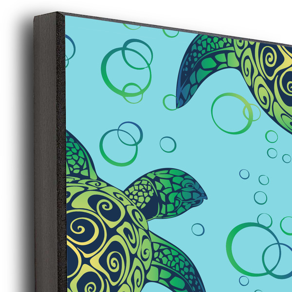 Sea Turtles 20x30 Wood Print - Closeup