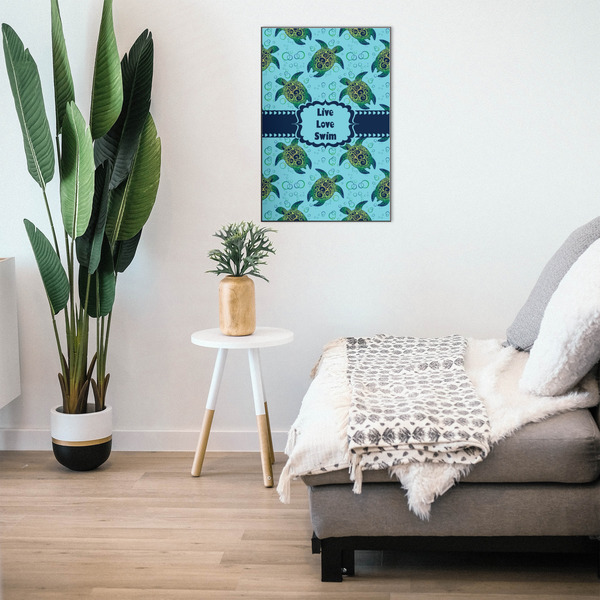 Sea Turtles 20x30 Wood Print - In Context