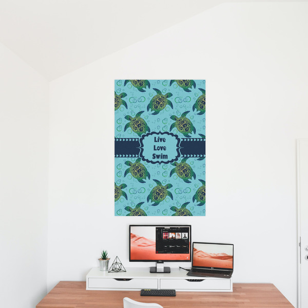 Sea Turtles 24x36 - Matte Poster - On the Wall