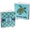 Sea Turtles 3-Ring Binder Front and Back