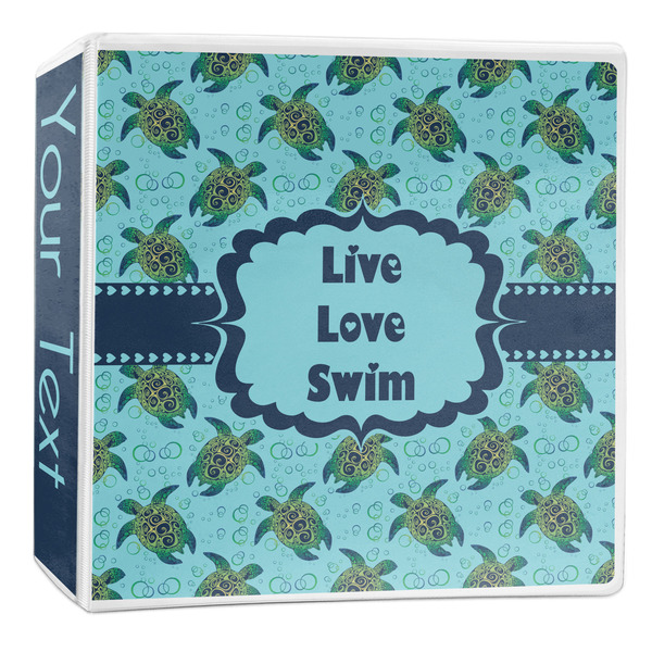 Custom Sea Turtles 3-Ring Binder - 2 inch (Personalized)
