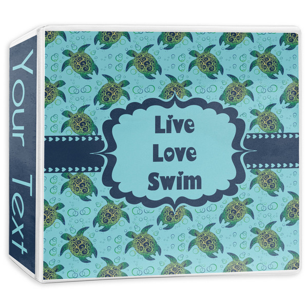 Custom Sea Turtles 3-Ring Binder - 3 inch (Personalized)