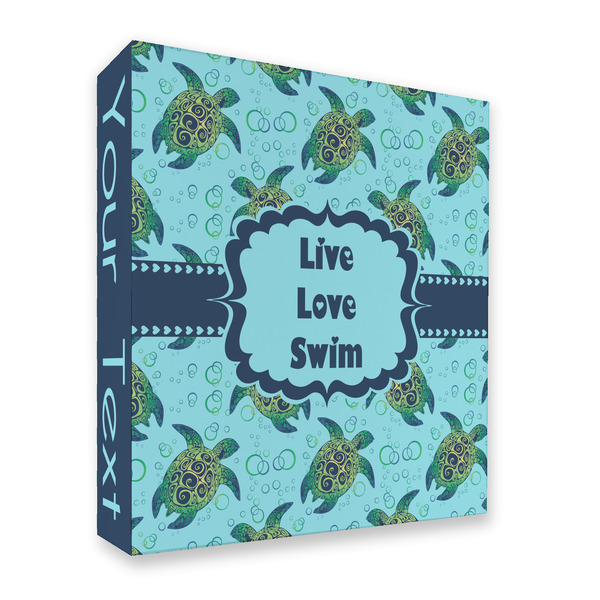 Custom Sea Turtles 3 Ring Binder - Full Wrap - 2"