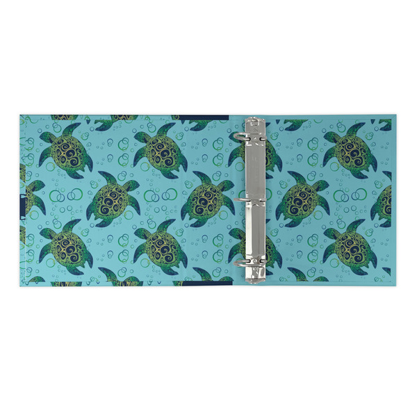 Sea Turtles 3 Ring Binders - Full Wrap - 2" - OPEN INSIDE
