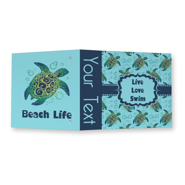 Sea Turtles 3 Ring Binders - Full Wrap - 2" - OPEN OUTSIDE