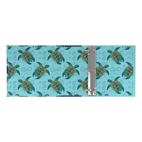 Sea Turtles 3 Ring Binders - Full Wrap - 3" - OPEN INSIDE