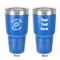 Sea Turtles 30 oz Stainless Steel Ringneck Tumbler - Blue - Double Sided - Front & Back