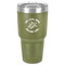 Sea Turtles 30 oz Stainless Steel Tumbler - Olive - Single-Sided