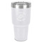 Sea Turtles 30 oz Stainless Steel Tumbler - White - Single-Sided