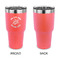 Sea Turtles 30 oz Stainless Steel Ringneck Tumblers - Coral - Single Sided - APPROVAL