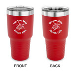 Sea Turtles 30 oz Stainless Steel Tumbler - Red - Double Sided