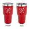 Sea Turtles 30 oz Stainless Steel Ringneck Tumblers - Red - Double Sided - APPROVAL