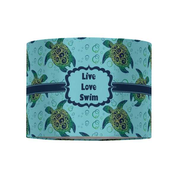 Sea Turtles 8" Drum Lampshade - FRONT (Fabric)