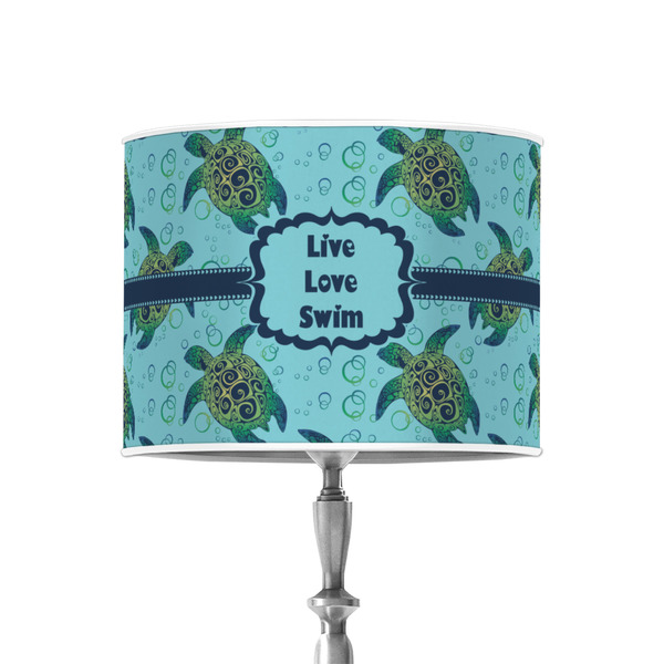 Sea Turtles 8" Drum Lampshade - ON STAND (Poly Film)