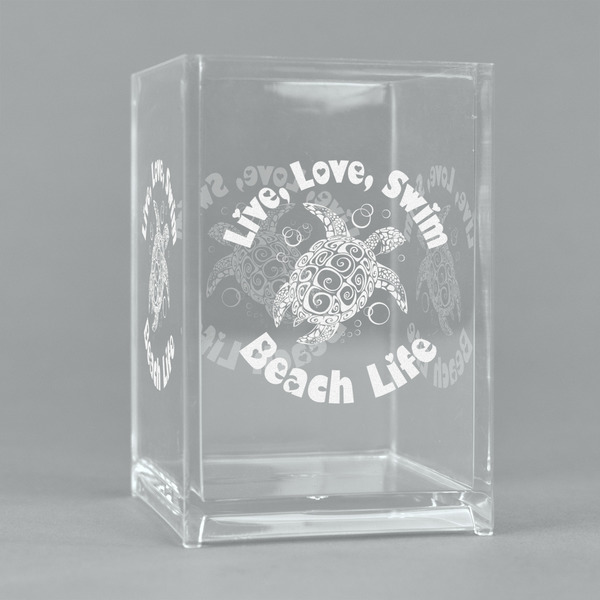 Custom Sea Turtles Acrylic Pen Holder