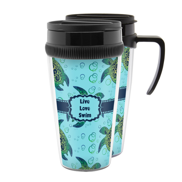 Custom Sea Turtles Acrylic Travel Mug