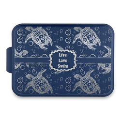 Sea Turtles Aluminum Baking Pan with Navy Lid