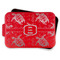 Sea Turtles Aluminum Baking Pan - Red Lid - FRONT w/lif off