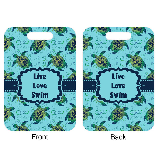 Sea Turtles Aluminum Luggage Tag (Front + Back)