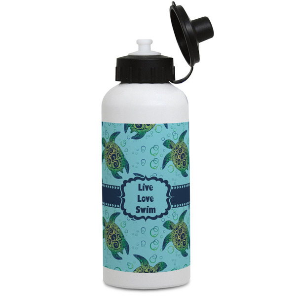 Custom Sea Turtles Water Bottles - Aluminum - 20 oz - White