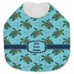 Sea Turtles Jersey Knit Baby Bib
