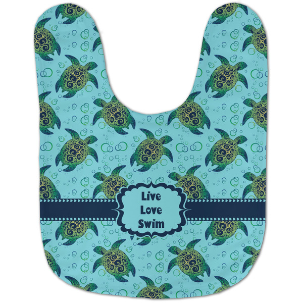 Sea Turtles Baby Bib - AFT flat