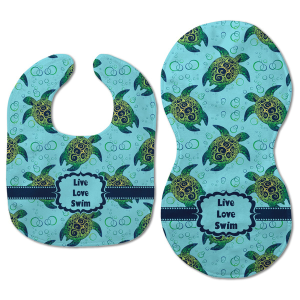 Sea Turtles Baby Bib & Burp Set - Approval (new bib & burp)