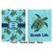 Sea Turtles Baby Blanket (Double Sided - Printed Front and Back)