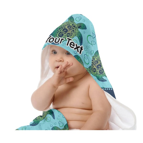 Sea Turtles Baby Hooded Towel on Child