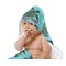 Sea Turtles Baby Hooded Towel on Child
