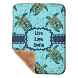 Sea Turtles Sherpa Baby Blanket - 30" x 40"