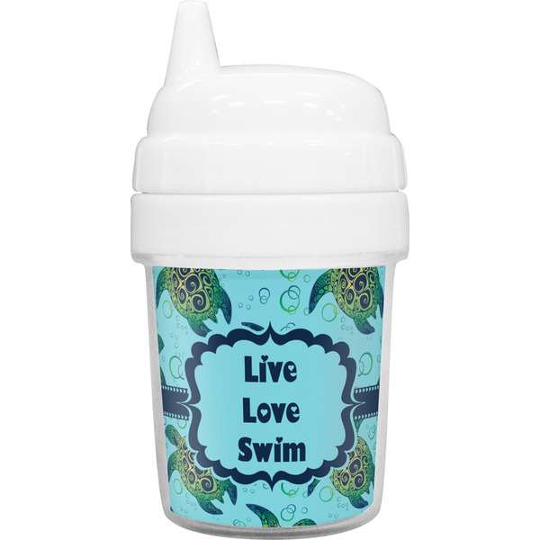 Custom Sea Turtles Baby Sippy Cup (Personalized)