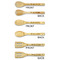 Sea Turtles Bamboo Cooking Utensils Set - Double Sided - APPROVAL