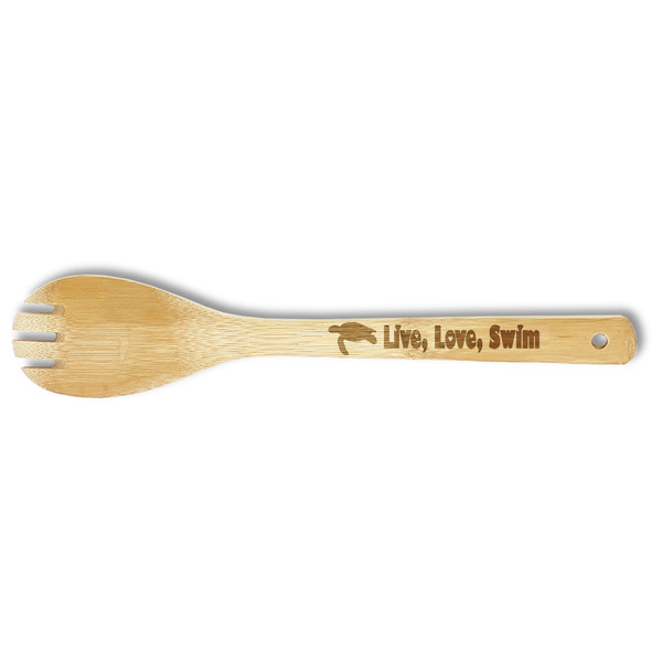 Sea Turtles Bamboo Spork - Single Sided - FRONT