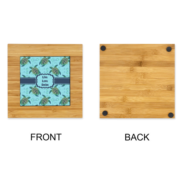 Sea Turtles Bamboo Trivet with 6" Tile - APPROVAL