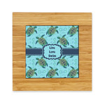 Sea Turtles Bamboo Trivet with Ceramic Tile Insert