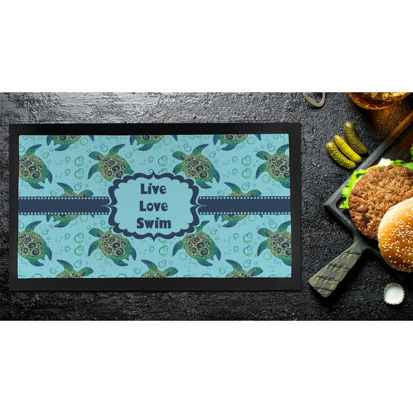 Sea Turtles Bar Mat - Small - LIFESTYLE