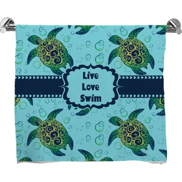 Custom Sea Turtles Bath Towel (Personalized)