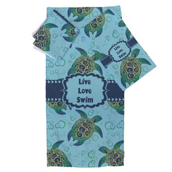 Sea Turtles Bath Towel Set - 3 Pcs