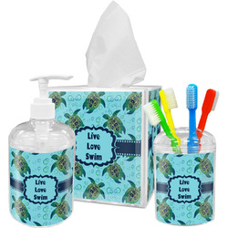 Sea Turtles Acrylic Bathroom Accessories Set