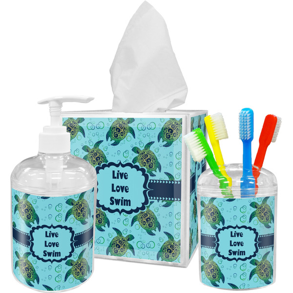 Sea Turtles Bathroom Accessories Set (Personalized)