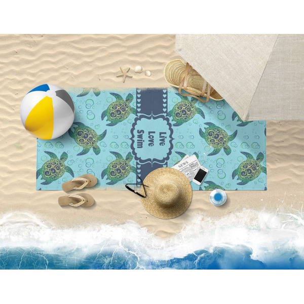 Sea Turtles Beach Towel Lifestyle